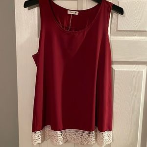 Size M red boutique top